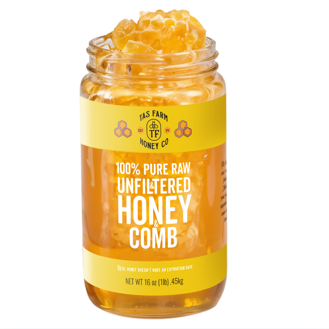 1LBS HONEYCOMB & HONEY JAR